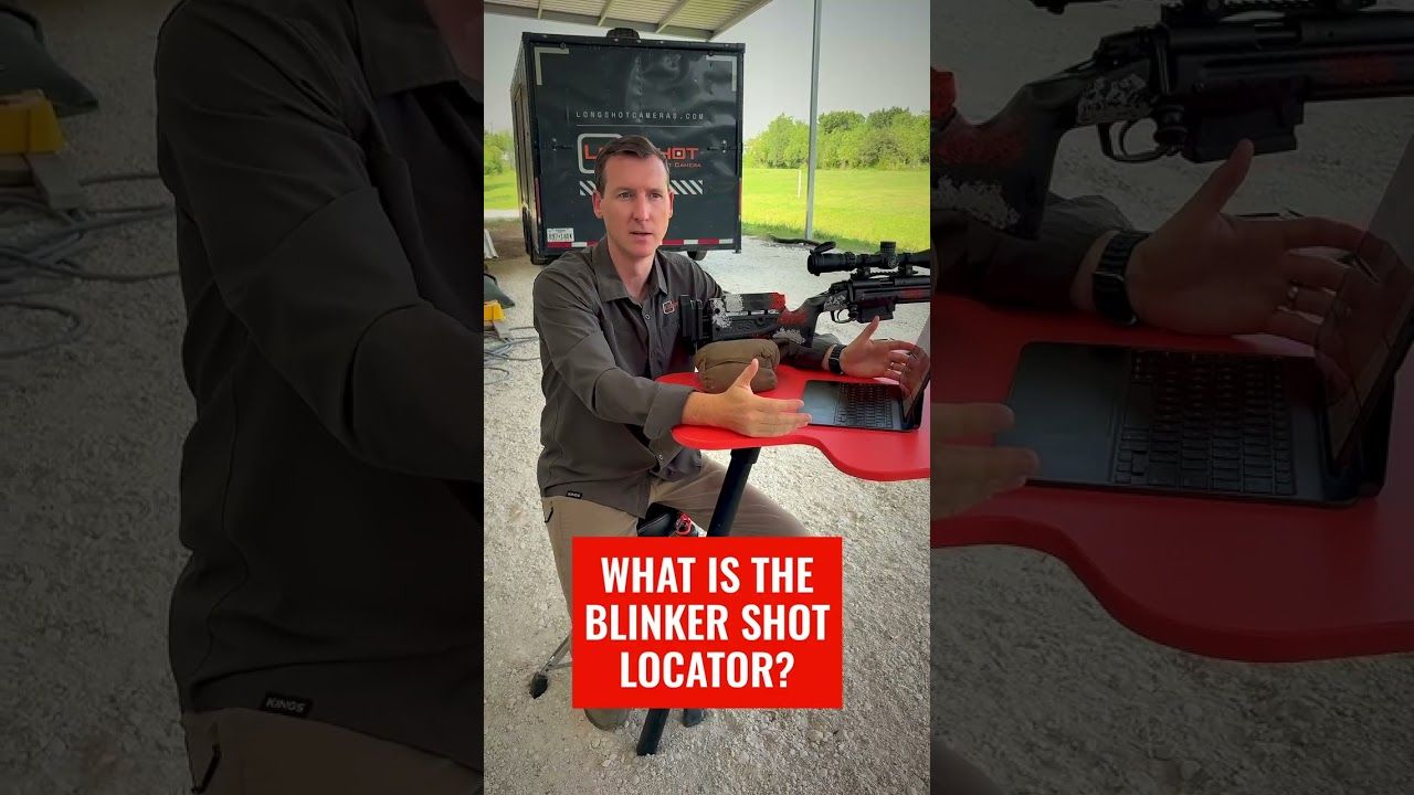 Longshot Blinker Shot Locator identifying the newest bullet impact