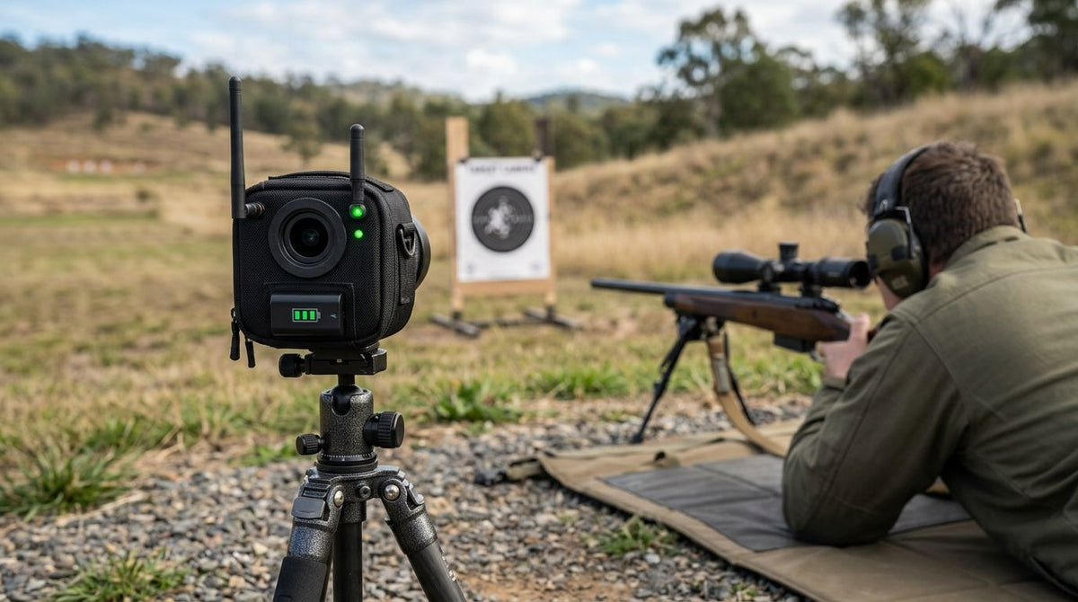 How long does a target camera battery last per charge?