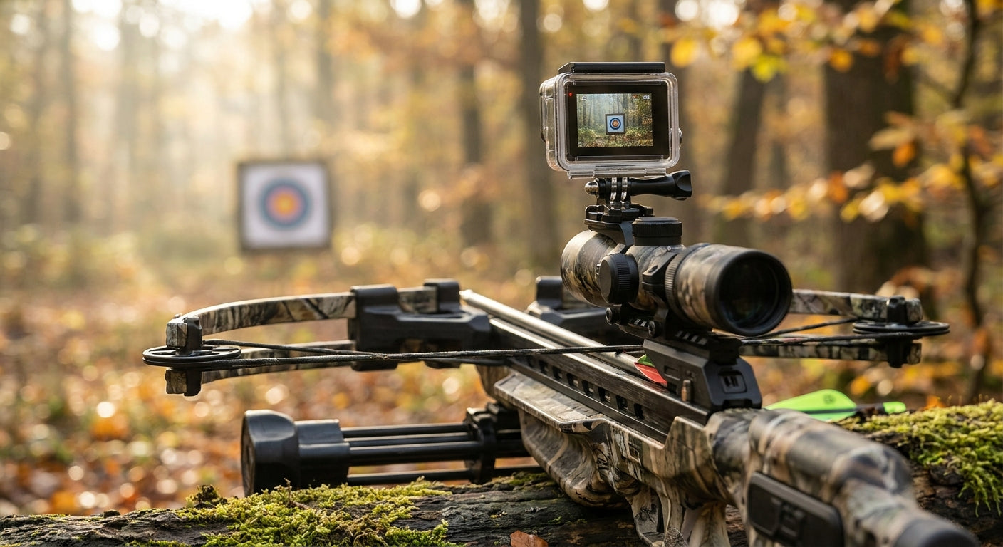 Target camera for crossbow hunters