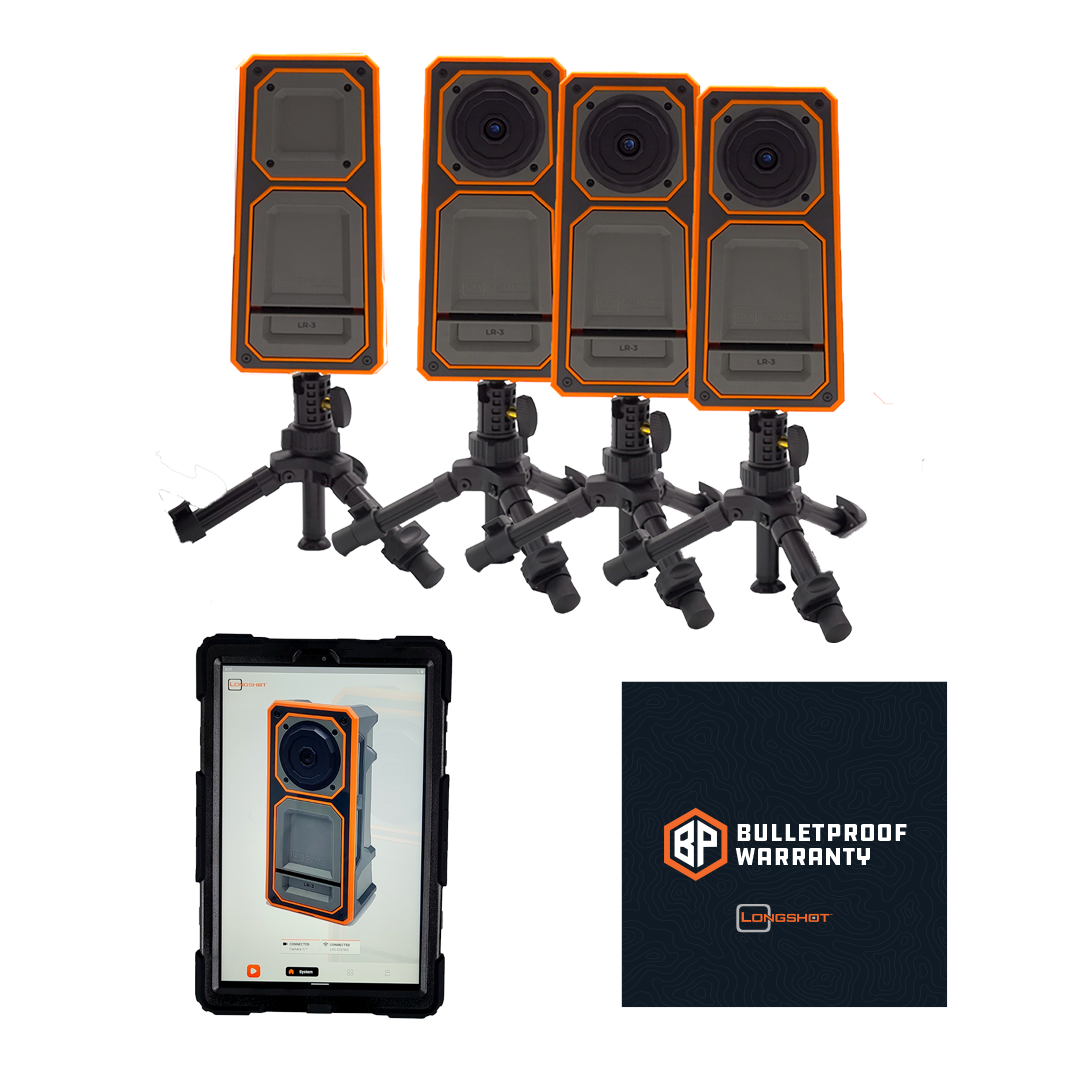 Longshot LR-3 3 Camera Kit | Longshot Tablet | 3 Free Bulletproof Warranties