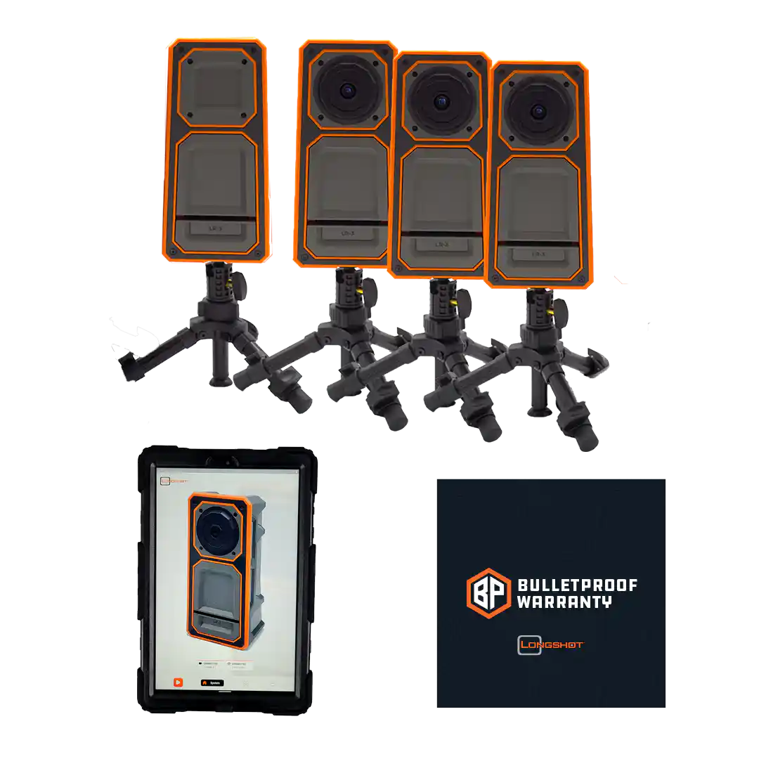 Longshot LR-3 3 Camera Kit | Longshot Tablet | 3 Free Bulletproof Warranties