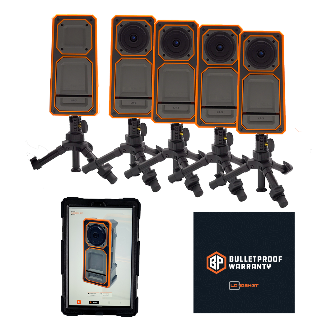 Longshot LR-3 4 Camera Kit | Longshot Tablet | 4 Free Bulletproof Warranties